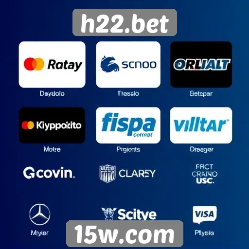 A variedade de métodos de pagamento disponíveis no h22.bet